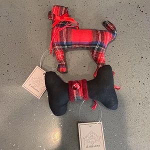 d. Stevens dog themed christmas ornament